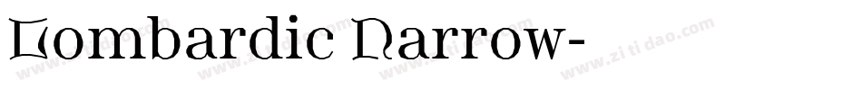 Lombardic Narrow字体转换